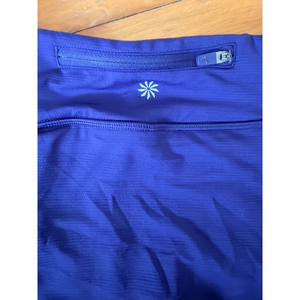 Royal Blue Tiered Ruffle Athletic Skort Tennis Golf Skirt with Built-in Shorts - Picture 4 of 5